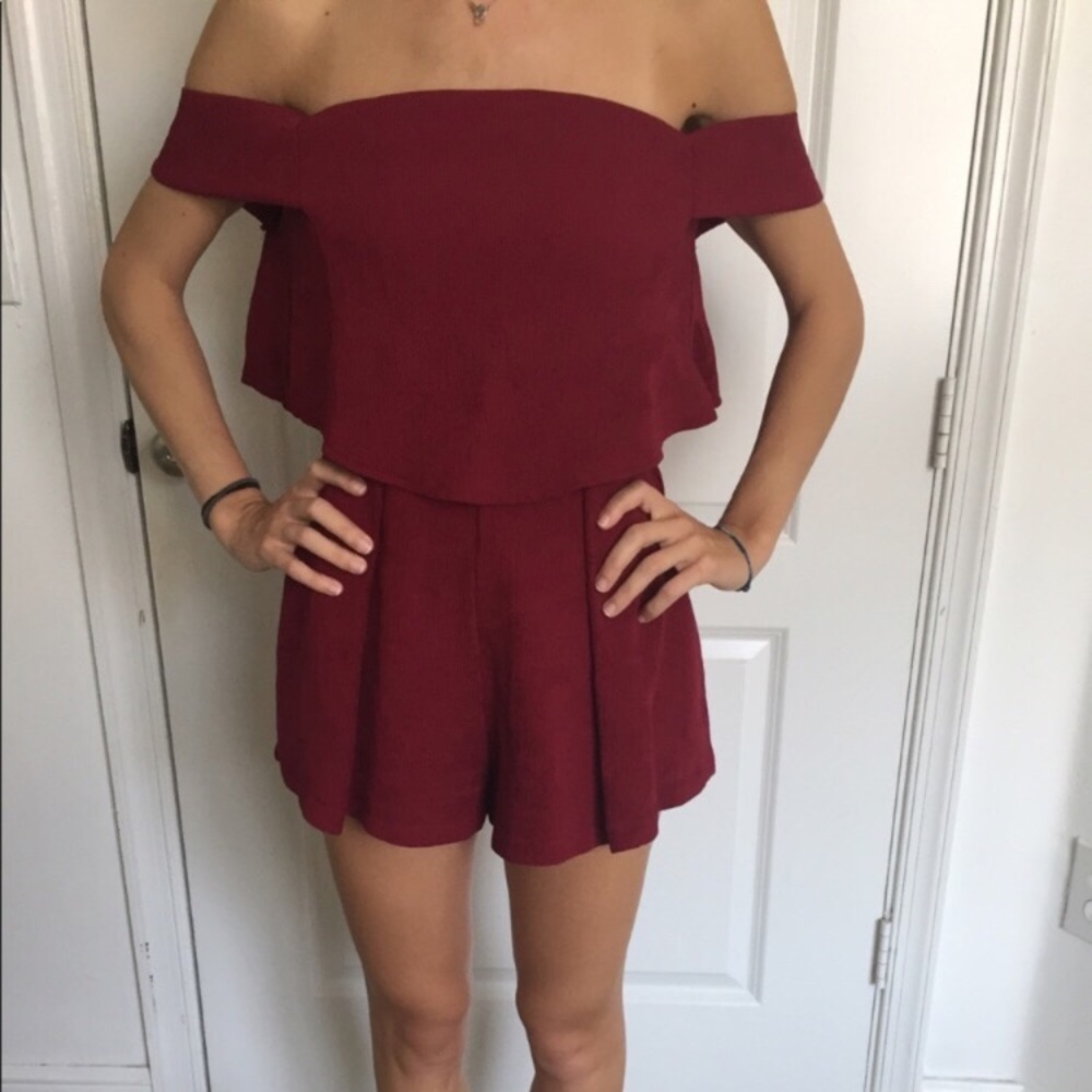 Off the shoulder romper